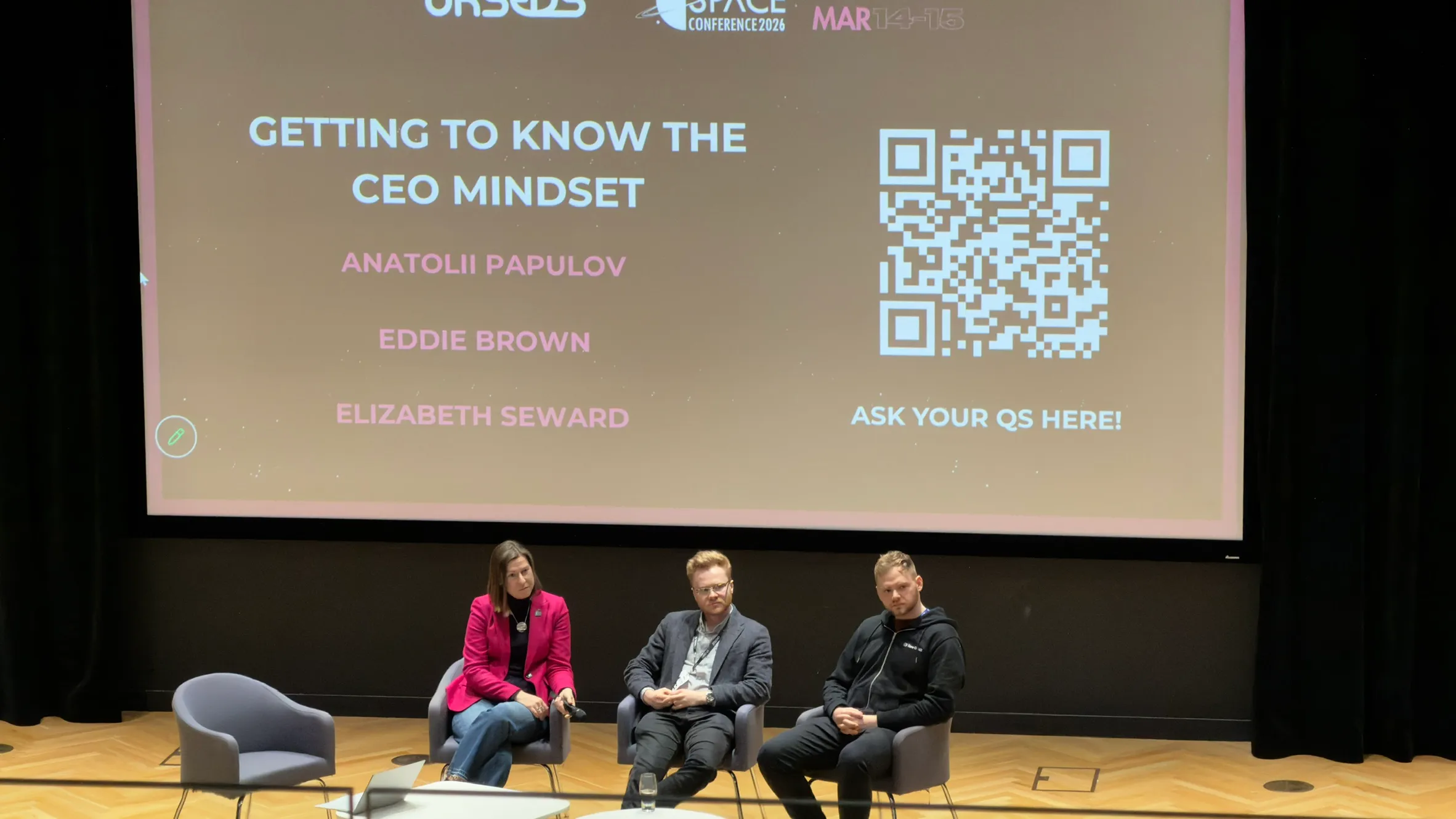 A photo of the CEO mindset panel.