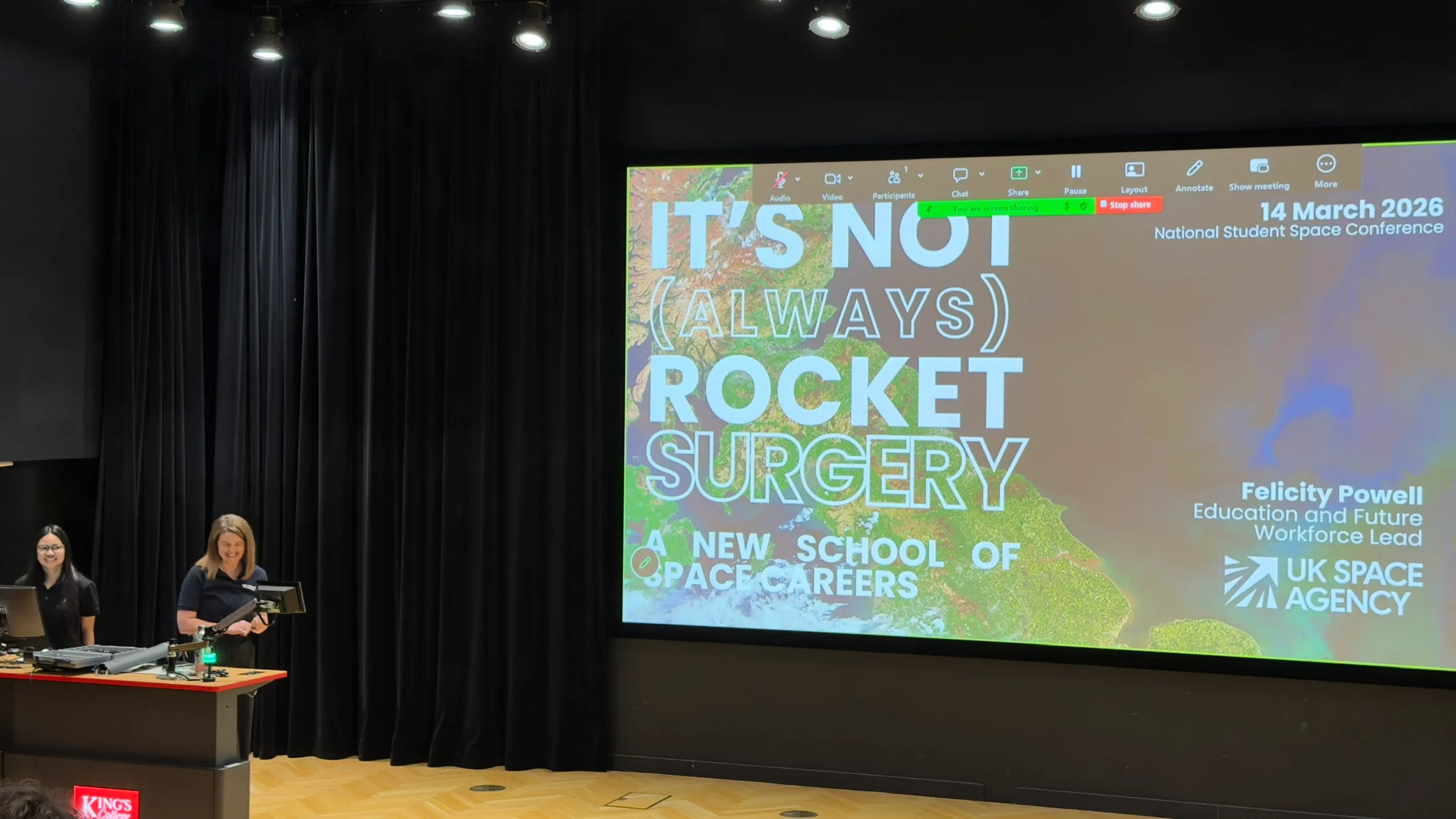 An introductory talk by Felicity Powell of the UK Space Agency