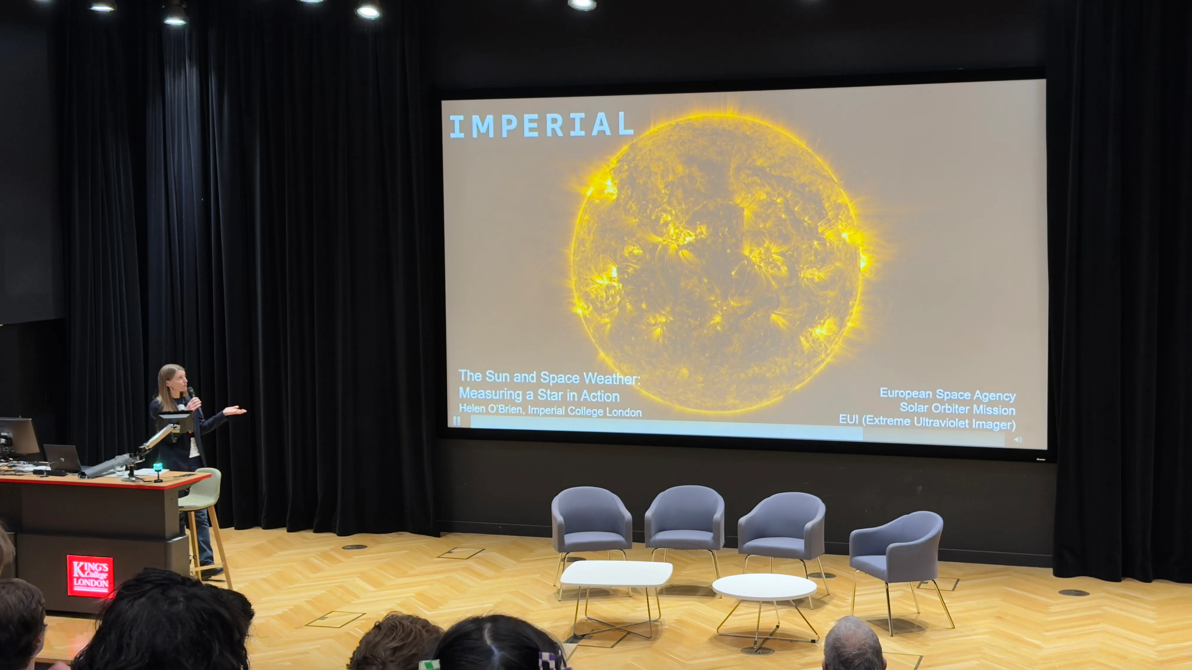 A very interesting panel on space weather